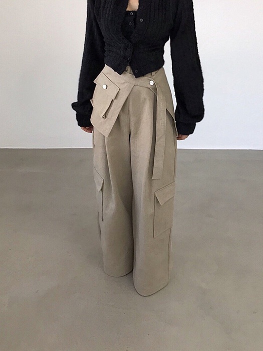 Hamong Wide Wrap Pants Hamong Wide Wrap Pants