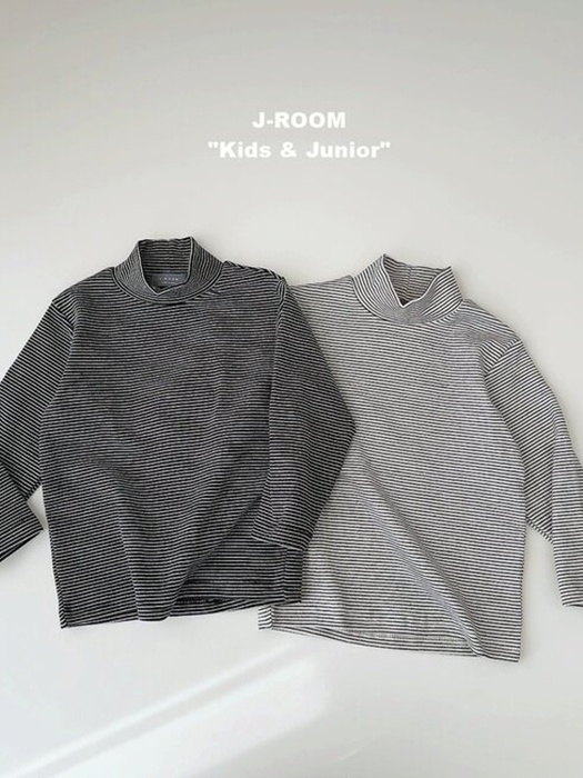 Basic Stripe Turtleneck