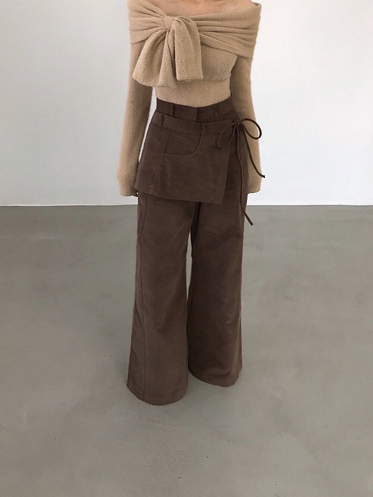 Corduroy One-Flap Pants Corduroy One-Flap Pants