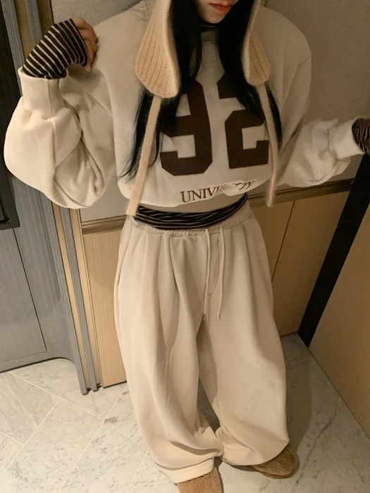 92 Patch Fleece Wide Pants 92 Patch Fleece Wide Pants
