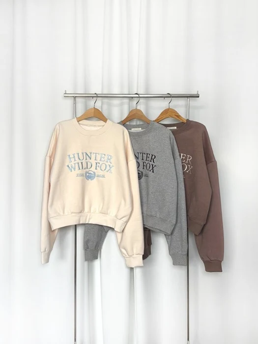 Double Fleece Hunter Crop Sweatshirt Double Fleece Hunter Crop Sweatshirt