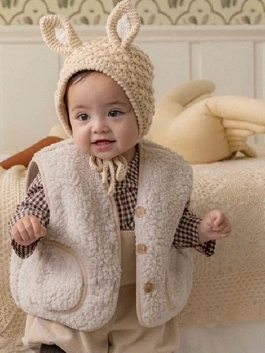 Bebe Bear Fleece Vest