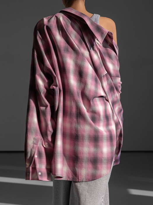 Oversized Plaid Check Button Down Shirt Oversized Plaid Check Button Down Shirt