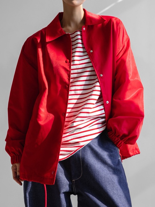 Oversized Padded Shoulder Snap Button Jacket Oversized Padded Shoulder Snap Button Jacket