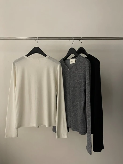 Cashmere Blend Zip-Up
