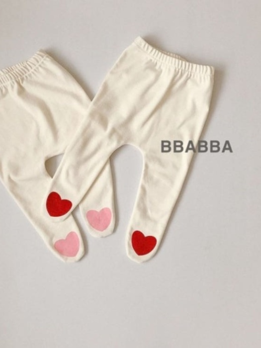 Mink Heart Footed Leggings Mink Heart Footed Leggings