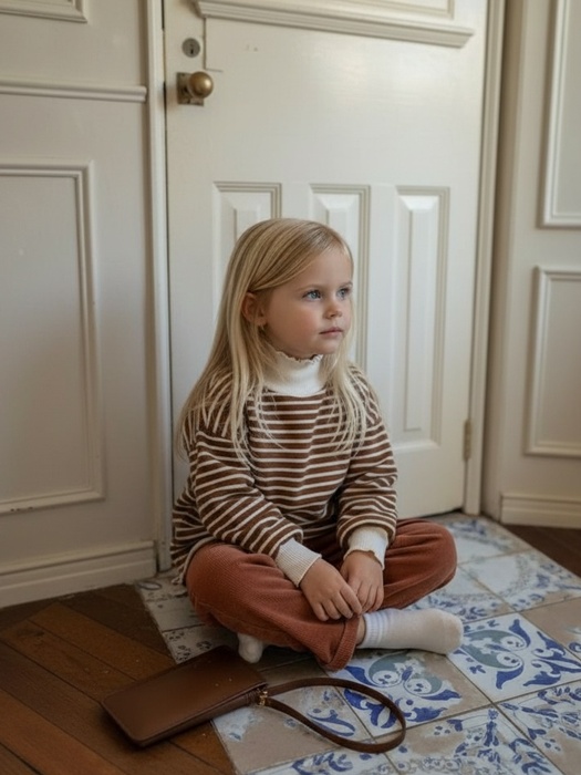 Balloon Stripe Turtleneck Tee Balloon Stripe Turtleneck Tee