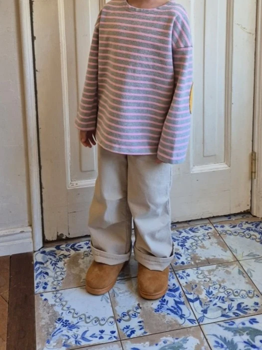 Cotton Peach Stretch Pants