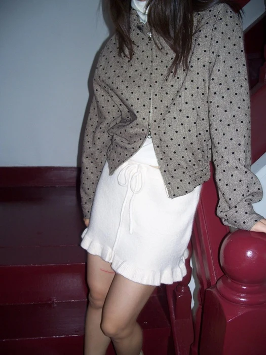 Knit Frill Skirt Top Knit Frill Skirt Top