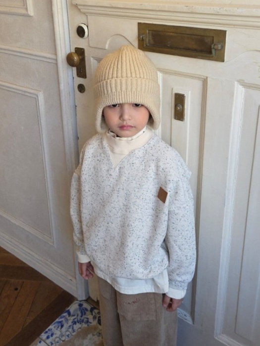 Loose Fit Neps Sweatshirt Loose Fit Neps Sweatshirt