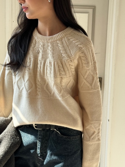 Adel Cable Wool Knit