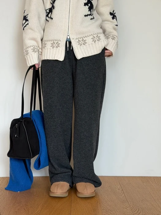Blanc Knit Fleece Pants