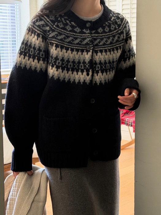 Alpa Wool Nordic Cardigan