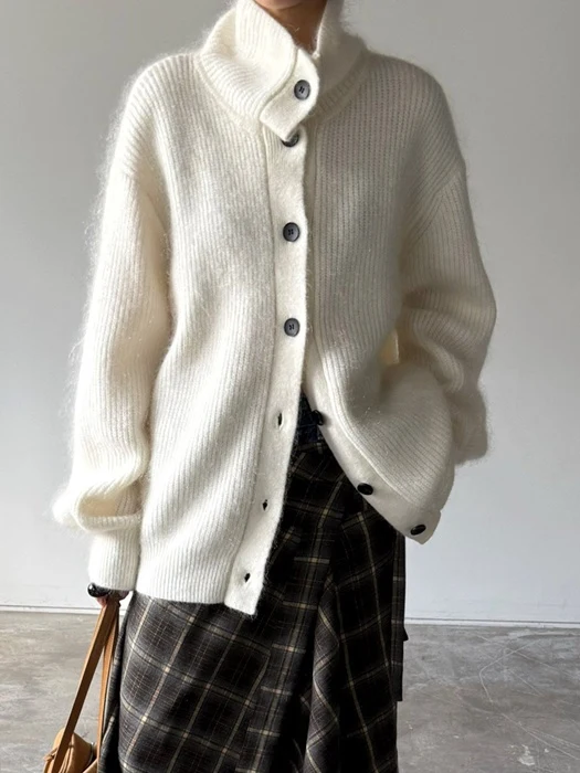 Long Turtleneck Cardigan
