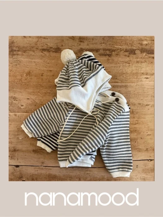 Bebe Marine Pom Pom Bonnet