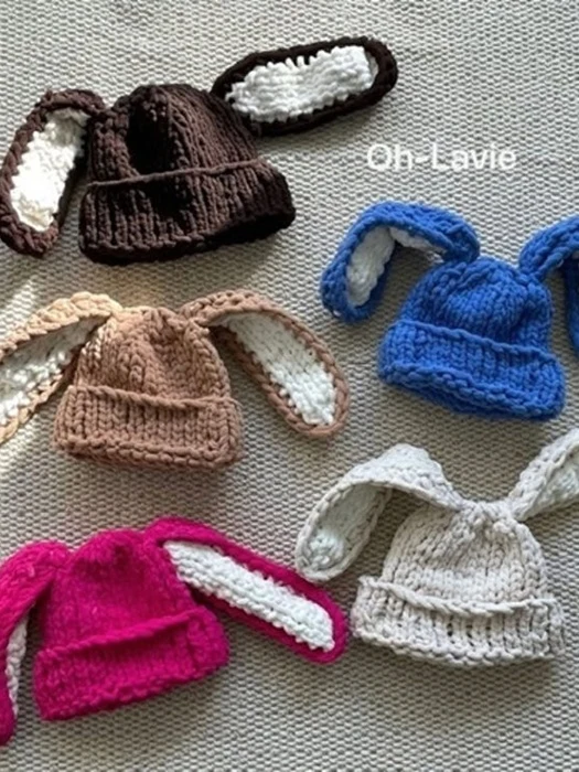 Bunny Loopy Mango Beanie