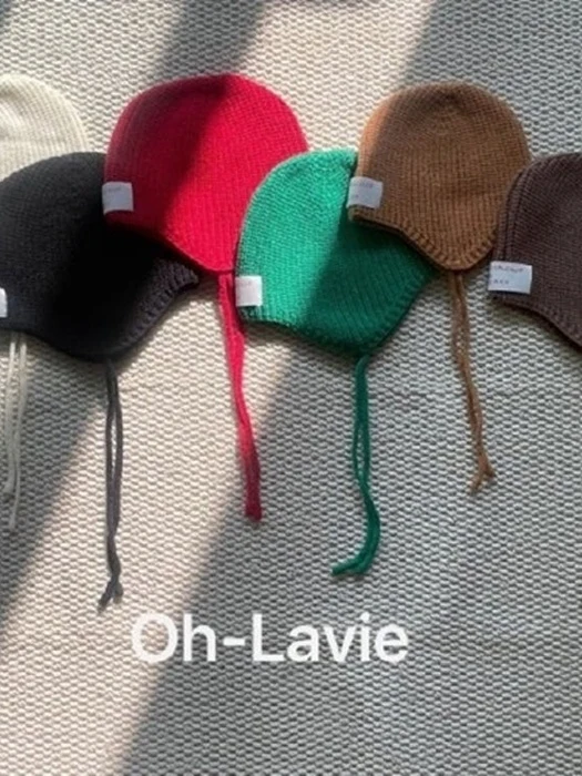 Knit Strap Beanie