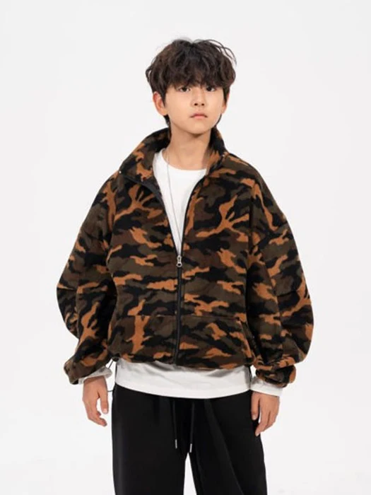 Camo Fleece Zip-Up