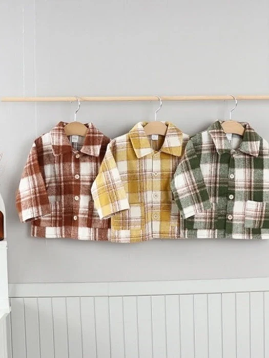 Winter Check Shirt Jacket