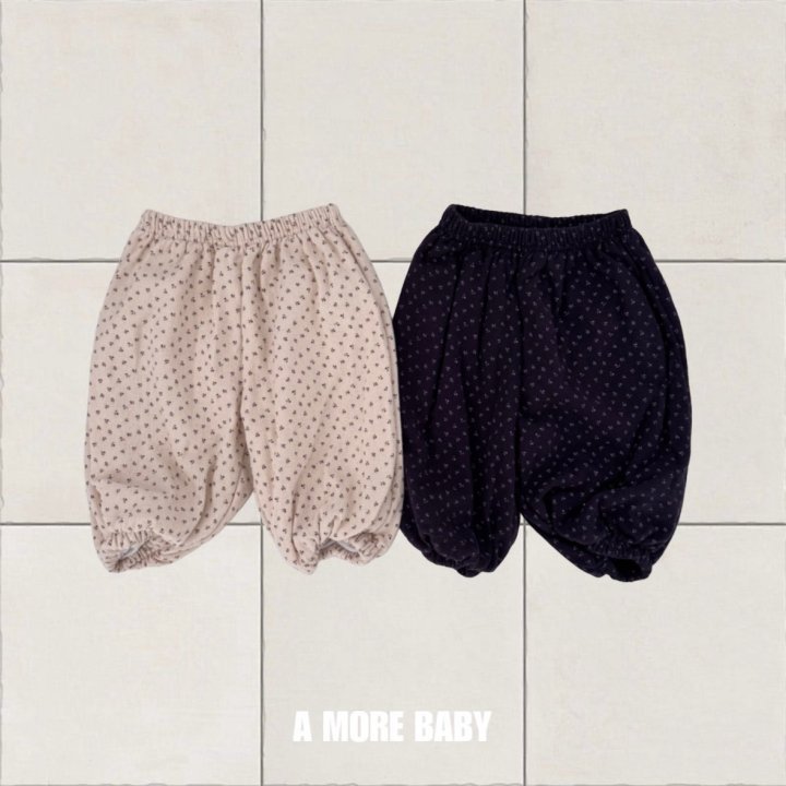 A More - Korean Baby Fashion - #babyboutique - Round Flower Pants