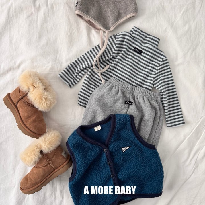 A More - Korean Baby Fashion - #babyoutfit - Mayonnaise Turtleneck - 9