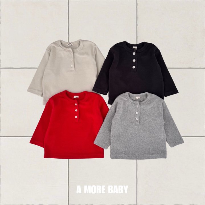 A More - Korean Baby Fashion - #babyoutfit - Winter Peach Tee