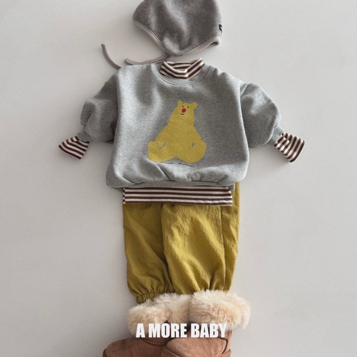 A More - Korean Baby Fashion - #onlinebabyshop - Mayonnaise Turtleneck - 12