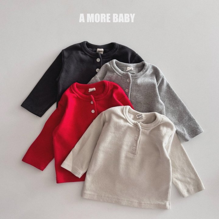 A More - Korean Baby Fashion - #onlinebabyshop - Winter Peach Tee - 5