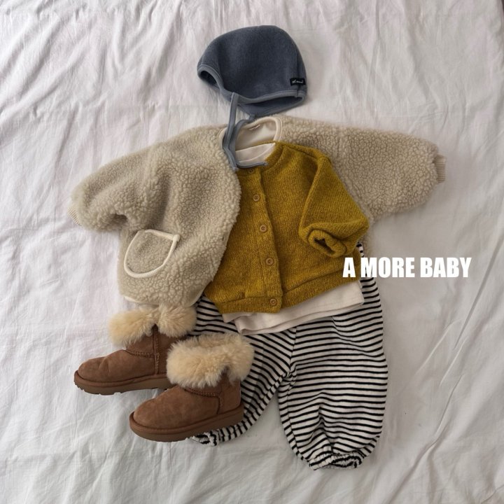A More - Korean Baby Fashion - #onlinebabyshop - Cheetos Wool Cardigan - 3