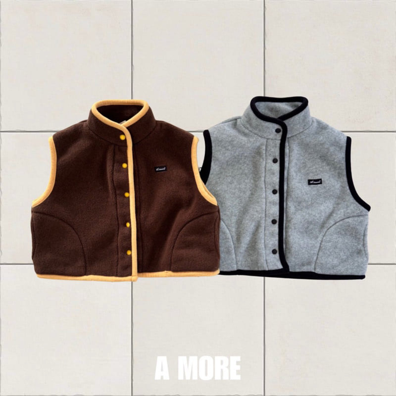 A More - Korean Children Fashion - #Kfashion4kids - Stamp Vest