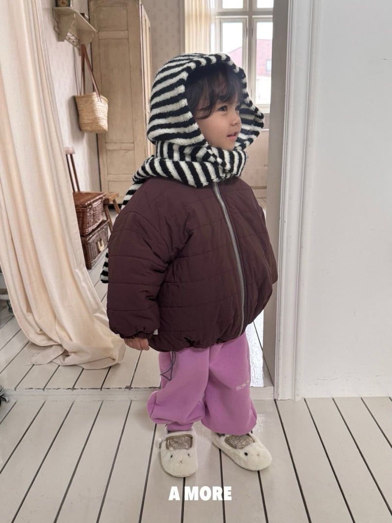A More - Korean Children Fashion - #fashionkids - Popcorn Hood Muffler - 12