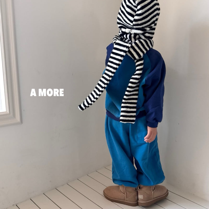 A More - Korean Children Fashion - #kidsshorts - Block Sweatshirt - 11