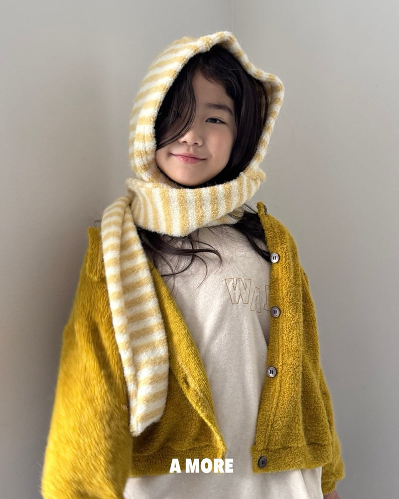 A More - Korean Children Fashion - #magicofchildhood - Popcorn Hood Muffler - 2