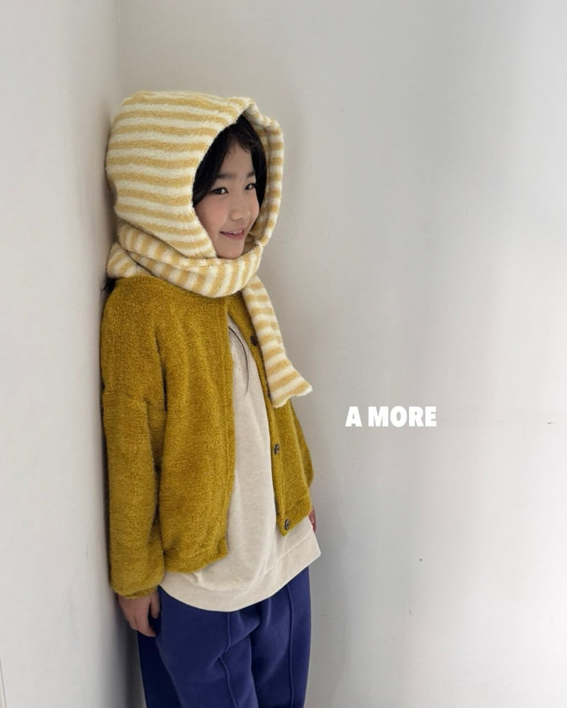 A More - Korean Children Fashion - #minifashionista - Popcorn Hood Muffler - 3