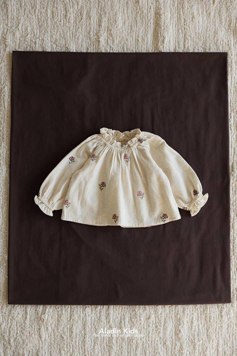Aladin - Korean Baby Fashion - #babyboutique - Vintage Embroidered Blouse