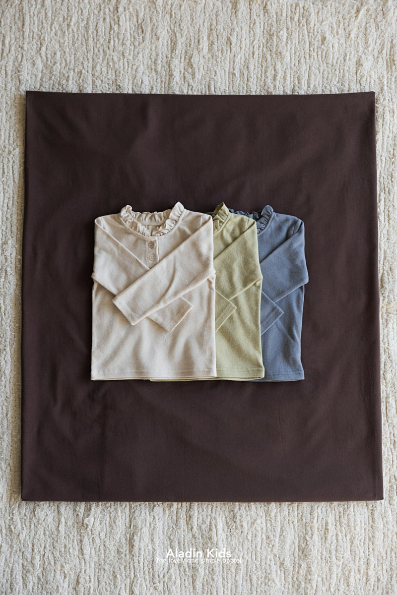 Aladin - Korean Baby Fashion - #babyoutfit - Neat Button Tee