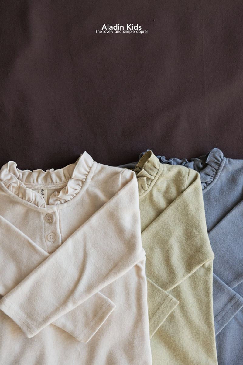 Aladin - Korean Baby Fashion - #babyoutfit - Neat Button Tee - 2