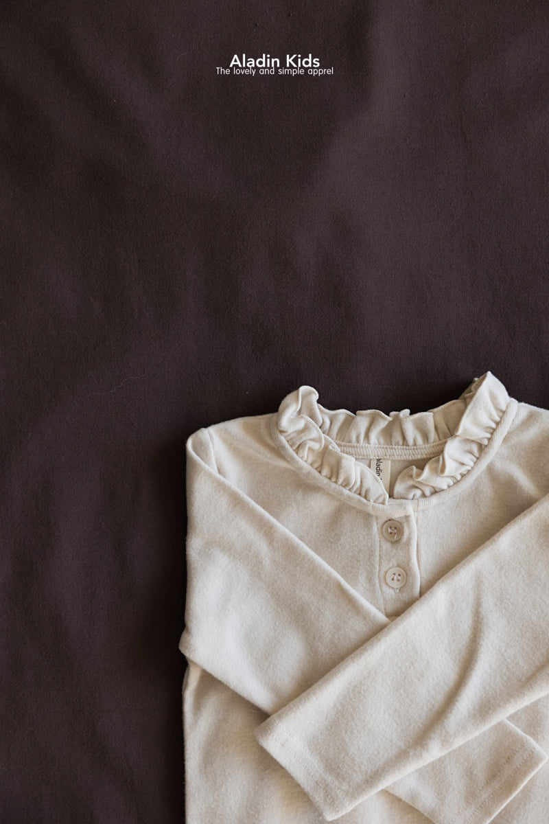 Aladin - Korean Baby Fashion - #babywear - Neat Button Tee - 3