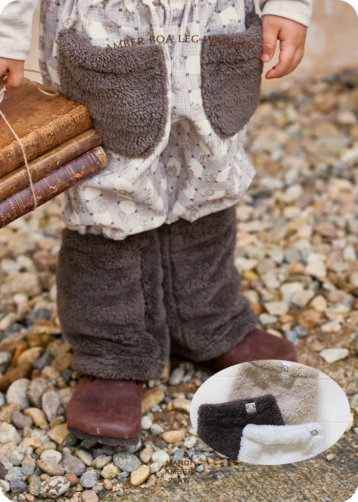 Amber - Korean Children Fashion - #designkidswear - Boa Leg Warmer