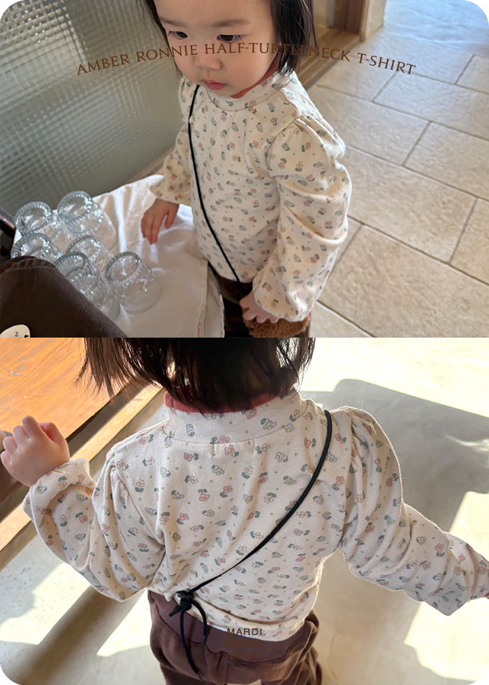 Amber - Korean Children Fashion - #discoveringself - Roni Mock Neck Tee