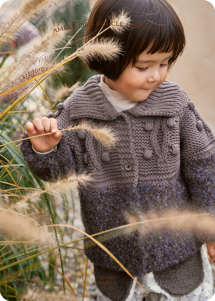 Amber - Korean Children Fashion - #discoveringself - Boucle Cardigan