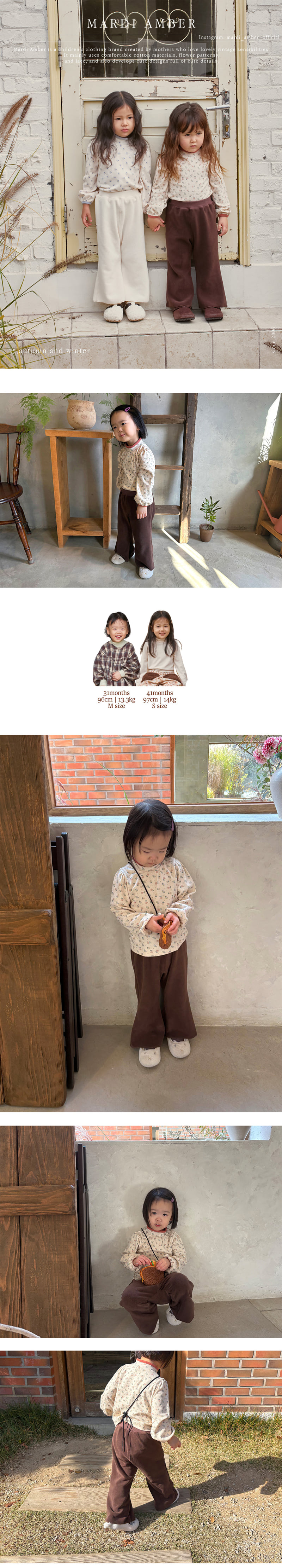 Amber - Korean Children Fashion - #kidsshorts - Winter Bootcut Pants - 2