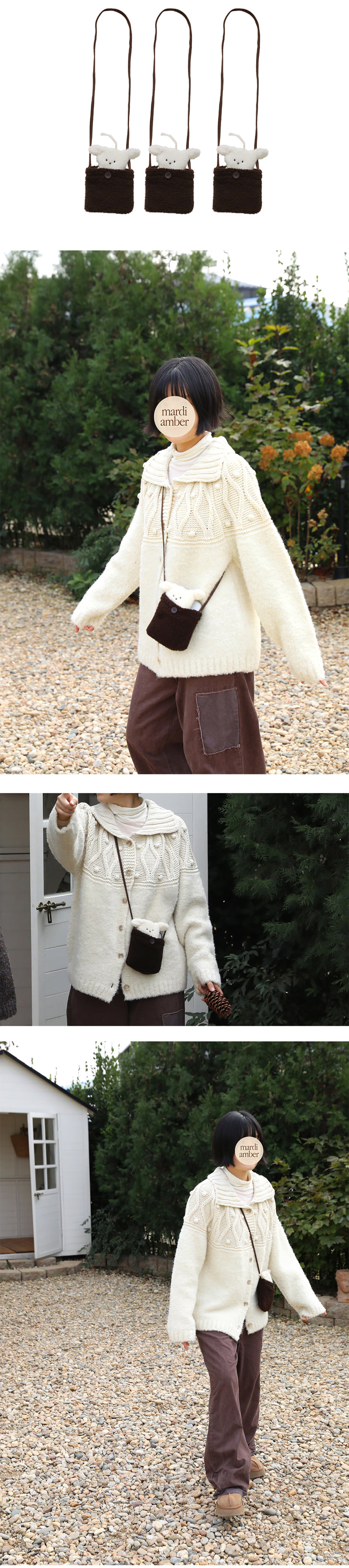 Amber - Korean Children Fashion - #kidsstore - Mungchi Crossbody Bag - 4