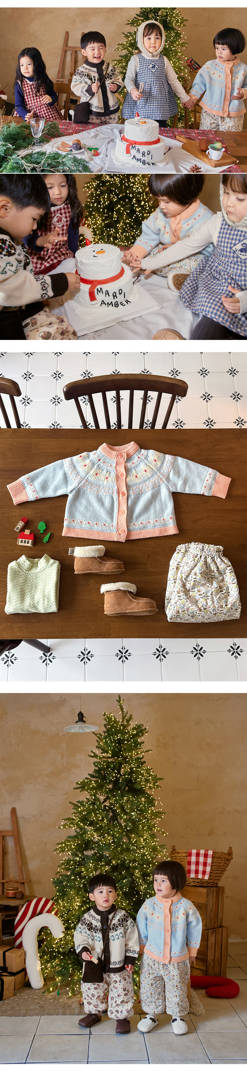 Amber - Korean Children Fashion - #kidzfashiontrend - Holiday Jacquard Cardigan - 3