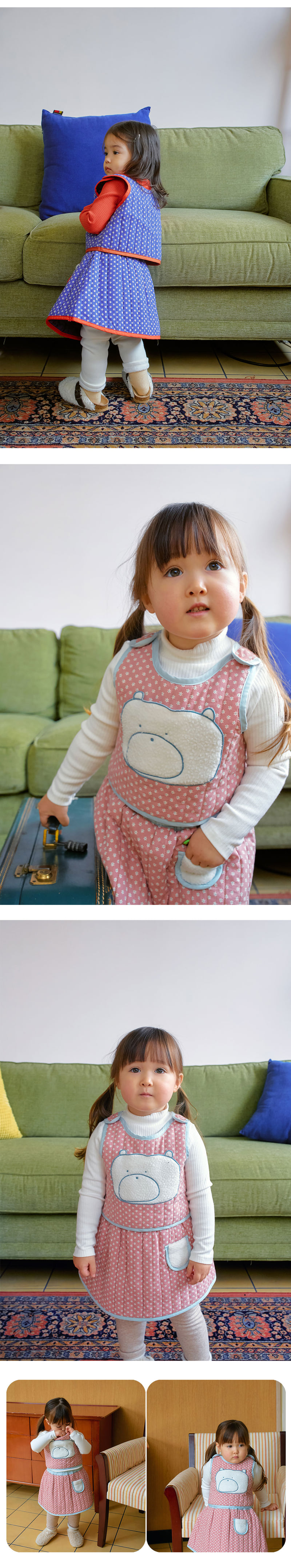 Amber - Korean Children Fashion - #magicofchildhood - Warm Bear Two Way Vest - 3