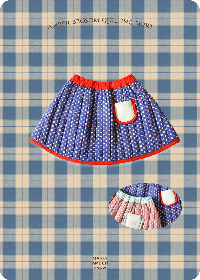 Amber - Korean Children Fashion - #minifashionista - Fluffy Quilted Skirt