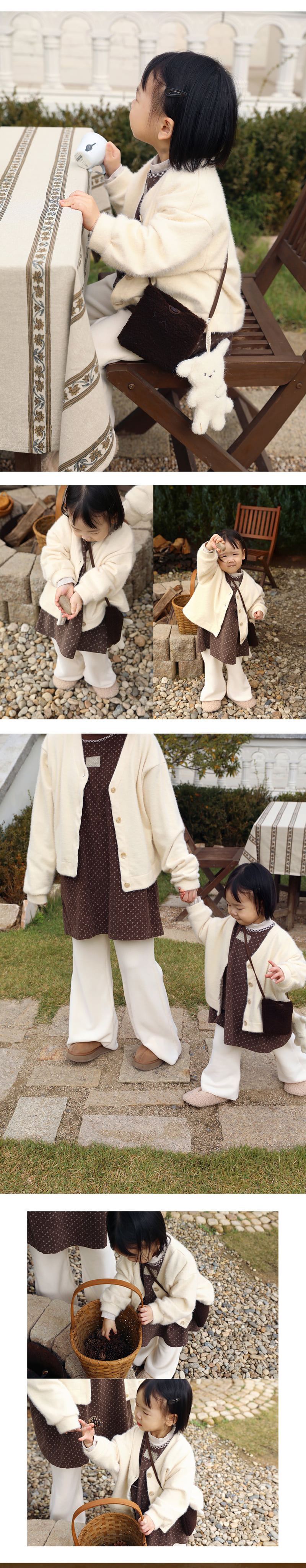 Amber - Korean Children Fashion - #minifashionista - Snowflake V Neck Cardigan - 4
