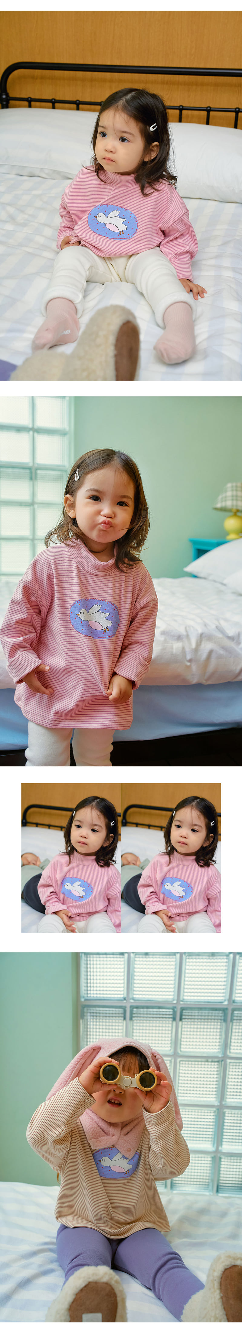 Amber - Korean Children Fashion - #prettylittlegirls - Ducky Turtleneck Tee - 4