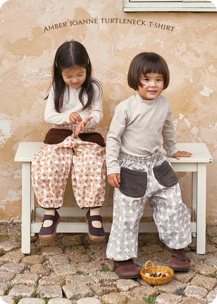 Amber - Korean Children Fashion - #todddlerfashion - Joanne Turtleneck Tee