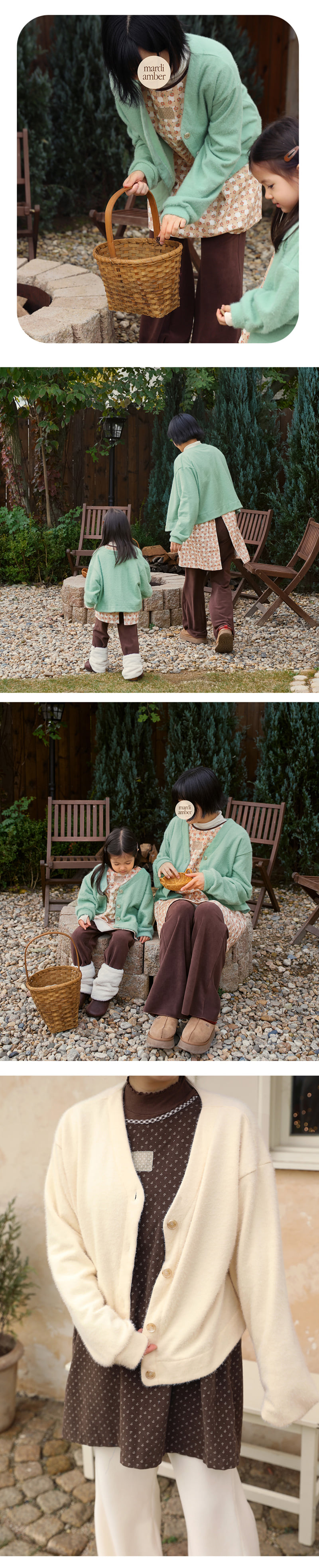 Amber - Korean Women Fashion - #thatsdarling - Adult Snowflake V Neck Cardigan - 3